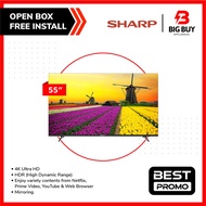 Sharp 55" 4K UHD Smart TV High Dynamic Range with Smart TV Features 4TC55CJ2X