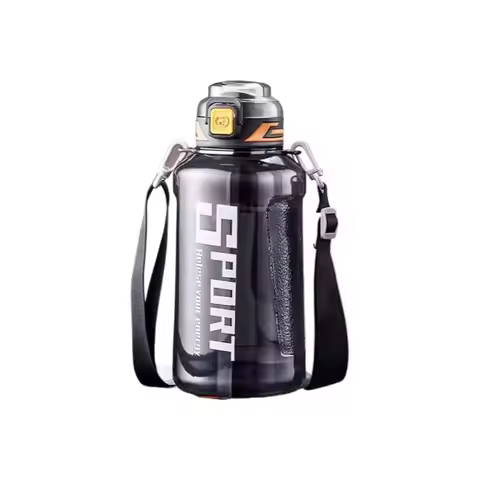 1500ml/50oz Large Capacity Sports Water Bottle with Carrying Strap Leak-proof BPA Free Suitable for