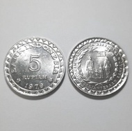 Koin Rp 5 Rupiah KB Besar Tahun 1974 Indonesia Asli Original Uang 5 Rupiah KB Kecil 1979 Mahar Souve