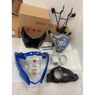 BELANG150 TO SATRIA150 COWLING COMP SET 7-iTEM ORIGINAL HEAD LAMP +COWRING BRACKET+METER COVER+METER