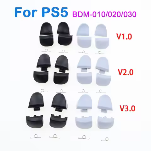 Replace Black White R1 L1 R2 L2 Game Triggers Buttons with Spring For PS5 V1.0 V2.0 V3.0 BDM-010 BDM
