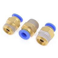 1/ 4 inch external thread slip lock connector nipple to 10mm PU hose