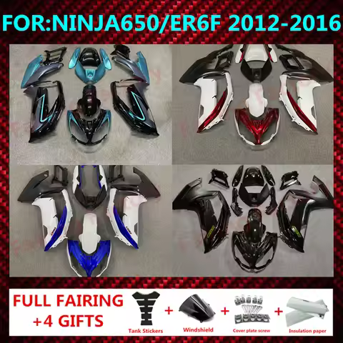 For Ninja650 ER-6F EX 650 2012 2013 2014 2015 2016 Motorcycle ABS Body Fairing Kit ER6F NINJA650 12 