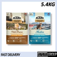 Acana Cat Dry Food 5.4kg - (Wild Prairie, Pacifica)