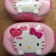 日本製 Hello Kitty 凱蒂貓 清爽潔膚濕紙巾(80枚)盒裝