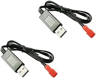 SJZBIN 2PCS Li-po Battery USB Charger Cable JST Female Plug for RC Drone Quadcopter Battery Compatib