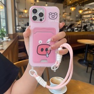 KB881 Card Holder Phone Case For realme 13 Pro Plus 11 9 8 7 XT X2 GT 6 6T GT5 GT3 Neo 6 5 SE Narzo 