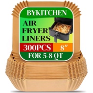 BYKITCHEN300 Sheets Disposable Air Fryer Paper Pad, Suitable for Ninja AF1415QT Pro, AF1816.5 QT, Co