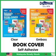 Dolphin Self Adhesive Book Cover Wrapper Pembalut Buku 10 sheets (3 sizes)