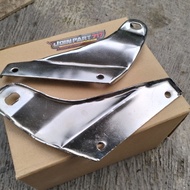 CB CORBI CB100 CB125 EXHAUST PANEL ALREADY CHROME, SUPER THICK MATERIAL