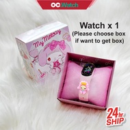 OCwatch Boy Watch Set Jam Tangan Budak Lelaki Perempuan Jam Spiderman Kuromi Melody Elsa Light Gift