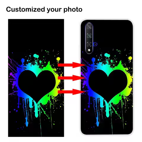 DIY Photo Text Customized Phone Cases for Honor 20 Pro 9 10 10i 10X Lite View 20 Clear Cover DIY Pic