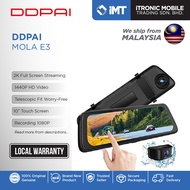 DDPAI Mola E3 Mirror Dash Cam | 10" Touch Screen | Resolution 2K | HD Night Vision | CPU MSC 333 Pro