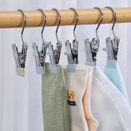 1/5pc Clothes Drying Clips with Hook Windproof Clothes Drying HangerAntislip Traceless Hangers Clip