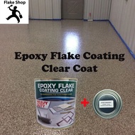 Flake Clear Coat ( WITH HARDENER ) 1L /Flake Primer With Harderner 1L/ FOR FLAKE COLOUR EPOXY /Flake Clear Coating/flake