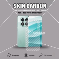 Redmi Note 14 4G Redmi Note 14 5G Redmi Note 14 Pro Redmi Note 14 Pro Plus Skin Carbon Garskin Anti-