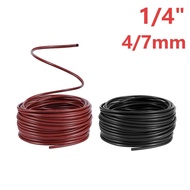 4/7mm PVC Hose Gardening Drip Irrigation 1/4" Tube Watering Irrigation System Supplies
