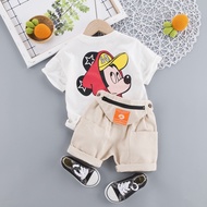 1-5 Years | T-shirt + Pants set (1 set) Boys Baby Kids Clothes Baby T-shirt O