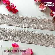 Giper Lace Guipure Lace Giver Lace Embroidery Lace - XYW527 8 CM/ (Per Meter) - Trijaya
