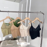 Woman's Pure Cotton Tank Top - Korean Style Seamless Vest for Everyday Wear