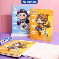 Anti-glare student notebook 96 pages 4 squares 2mm 100gsm Thien Long NB-117/AK - Akooland version - 