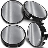 4 x 65 mm Hub Caps, Wheel Hub Caps, Alloy Rims, Compatible with VW 3B7 601 171 / 6U7 601 171 Silver 