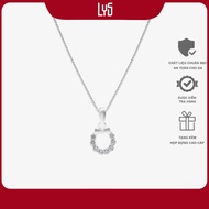 Bow Wreath Pendant Silver Necklace 6096