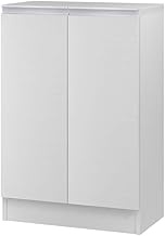 IWATSUKI Storage Shelf with Door to Order White Wood Width 18.1-47.2 inches (45-120 cm), Width 12.1 