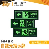 [Unique] Emergency Escape Luminous Evacuation Sign Fluorescent Sticker EXIT Signage PSE32 Safe Port 