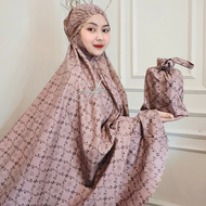 AL PUTRI | Mukena Dewasa Motif Travel Mini Pouch Laser Cut Resleting Terbaru