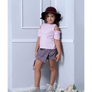Kottonville - 2 in 1 Adele Flap Skort Kids Skirt Pants (1-10 yrs) Rosy Brown