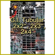 ✧ ═ ∇ Square Tube | G. I Tubular Makapal 2x2 2x3 2x4 1.2mm | Cut Per  1/2 Meter, 1meter, 1.5 Meter️