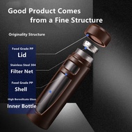 500ML 800ML 1000ML Glass Water Bottle with a Strainer Double Layer PP Plastic Unbreakable Large Capa