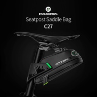 Rockbros bicycle saddle bag back seat post bag waterproof C27