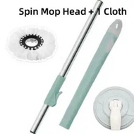 Spin Mop Head Handle Stainless Steel Spin Mop Parts Accessories Alat Batang Mop Lantai Berputar Pemb