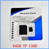 64GB Class 10 SD Cards SDHC 64GB Class 10 TF Memory Cards with Free SD Adapter Free Blister Packag