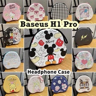 READY STOCK For Baseus H1 Pro Headphone Case Cartoon Cute Headset Earpads Storage Bag Casing Box