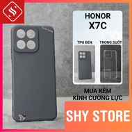 Honor X7c ShyStore plain black case | Honor flexible phone case provides comprehensive phone camera 