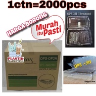 GO3h 1ctn 2000pcs/ Disposable Plastic tray Op3h/ Bekas Makanan 3h