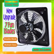 New Upgrade 7 fan blades Exhaust fan High power 10/12/14/16 in Ventilating fan Industrial fan