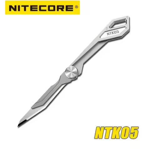 NITECORE NTK05 Ultra Tiny Keychain Lightweight Outdoor Tools Mini TC4 Titanium Alloy Tactical Foldin