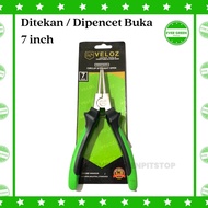 Veloz Pliers Snap Ring Straight Pressed Open 7 inch Spie Pliers Pressed Open 7" Pliers Straight Open