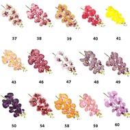 7 Head 3D Latex Orchid Artificial Flower Bunga Orkid Latex Mini Hiasan untuk Gubahan Orked Hantaran 