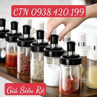 Glass spice jar Spice jar with spoon Spice jar 250ml