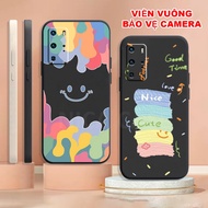 Huawei P40 / P40 PRO TPU Case With Square Edge Printed smile, cute Newest Picture