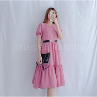Irene Casual Dress with Balloon Sleeves