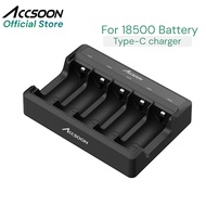 Accsoon 18500 Battery Charger for Accsoon Como Headset 18500 Battery | Type-C Fast Charger (Cable No