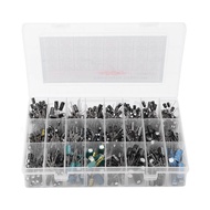 [Fast Ship] 630Pcs Aluminum Electrolytic Capacitor Kit Assortment Box 24 Value 0.1uF‑1000uF for DIY
