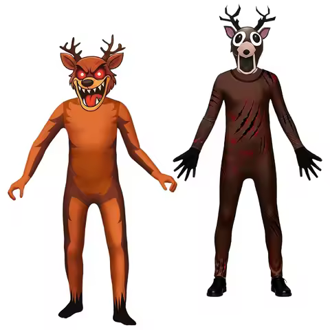 99 Nights In The Forest Deer Boys costume Fnaf Horriable Halloween Costume for Kids Nightmare Reinde