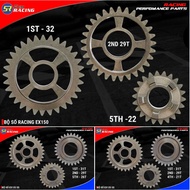 SUM RACING EXCITER EX135 (4S-5S) EX150 gear set (1 set of 3 odd sprockets) A3T 5502